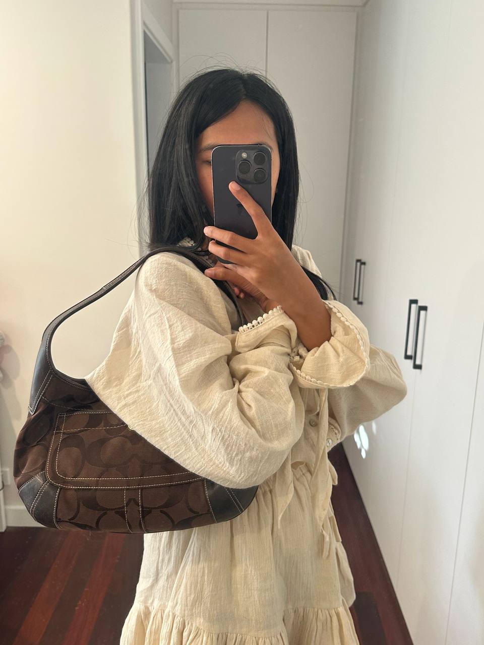 Authentic Vintage Coach Ergo Signature Hobo Bag