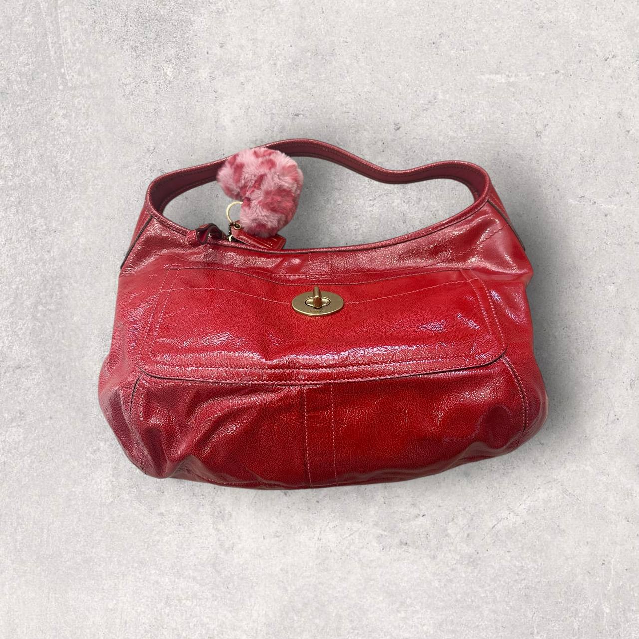 Authentic Vintage Coach Ergo Patent Leather Hobo Bag