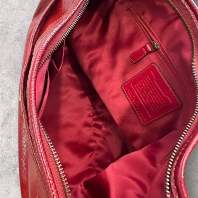 Authentic Vintage Coach Ergo Patent Leather Hobo Bag