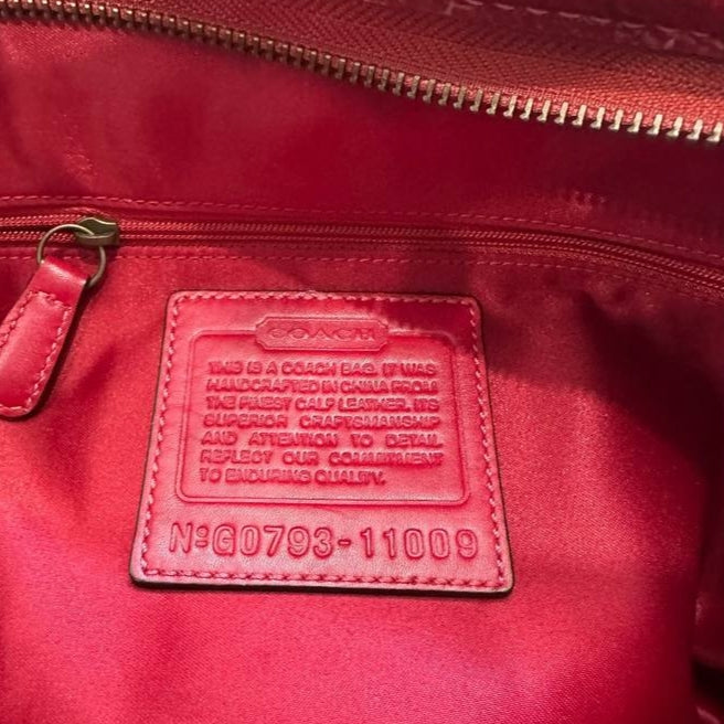 Authentic Vintage Coach Ergo Patent Leather Hobo Bag