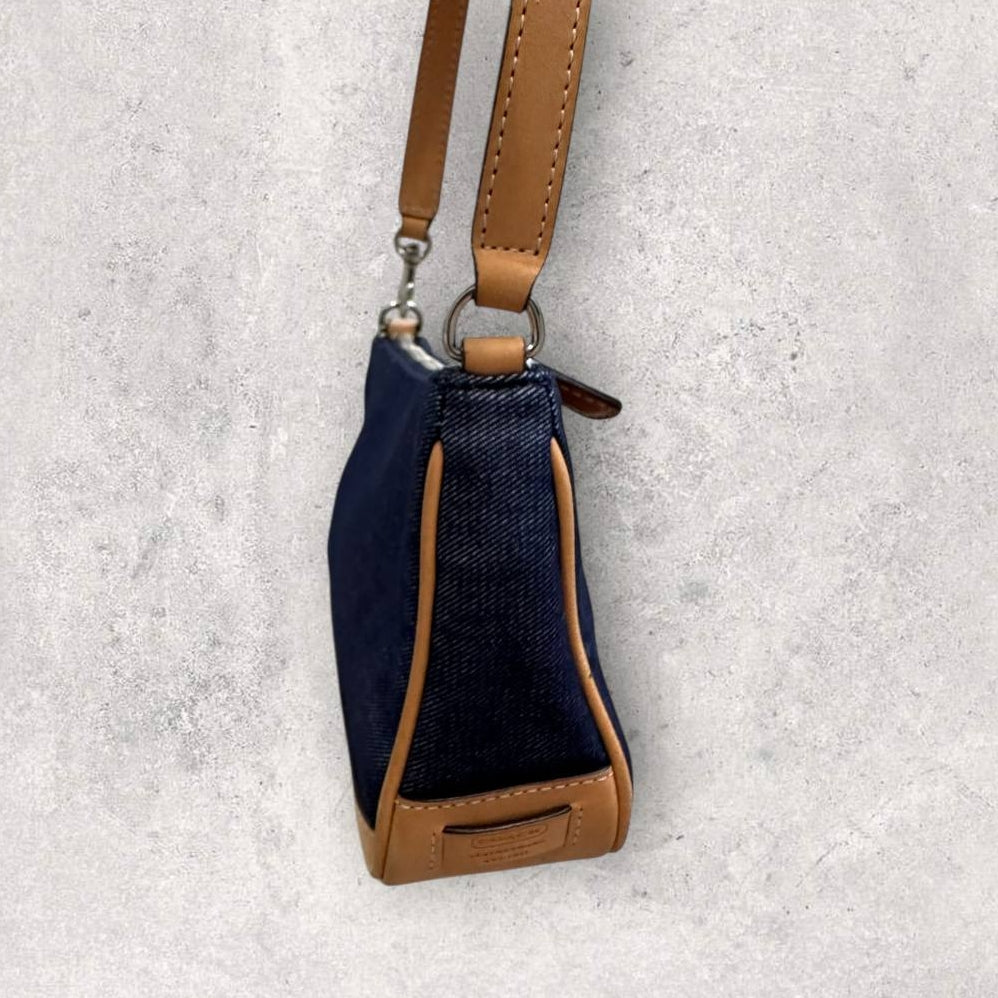 Authentic Vintage Coach Denim Demi Shoulder Bag