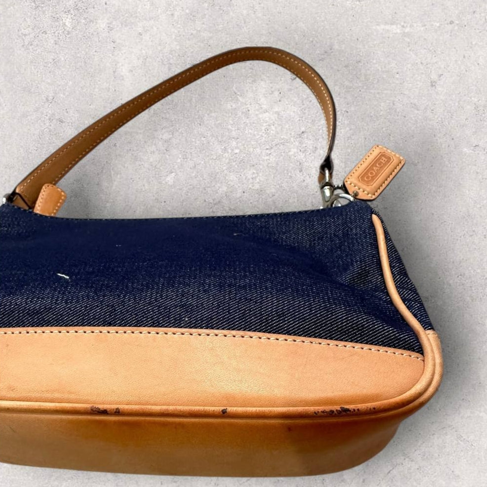 Authentic Vintage Coach Denim Demi Shoulder Bag