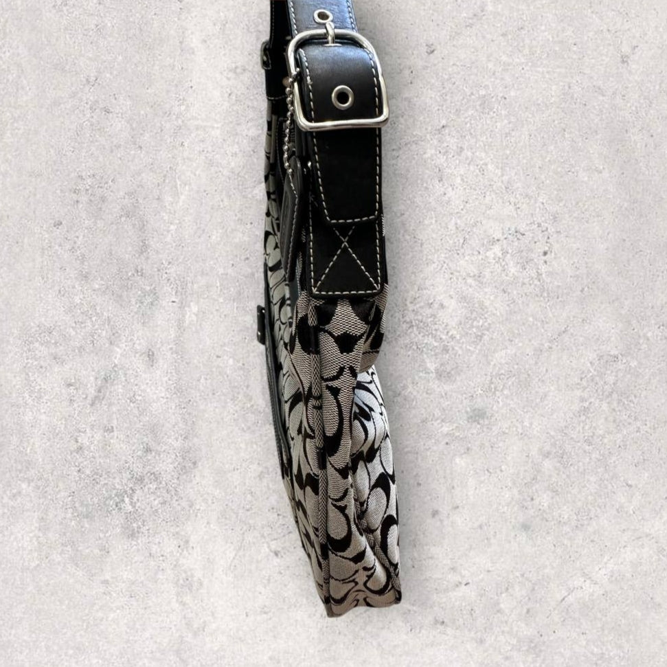 Authentic Vintage Coach Signature Hobo Bag