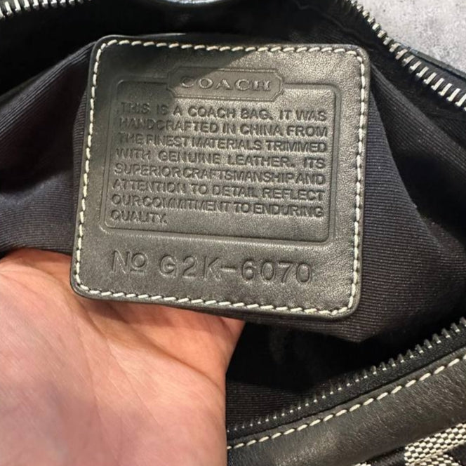 Authentic Vintage Coach Signature Hobo Bag