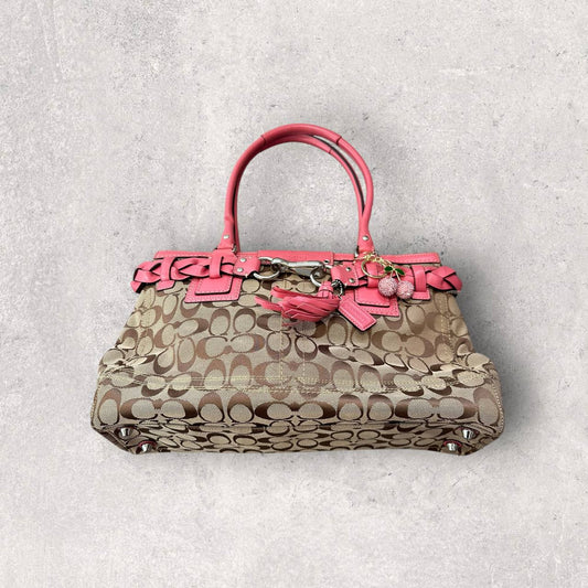 Authentic Vintage Coach Hamptons Signature Shoulder Bag