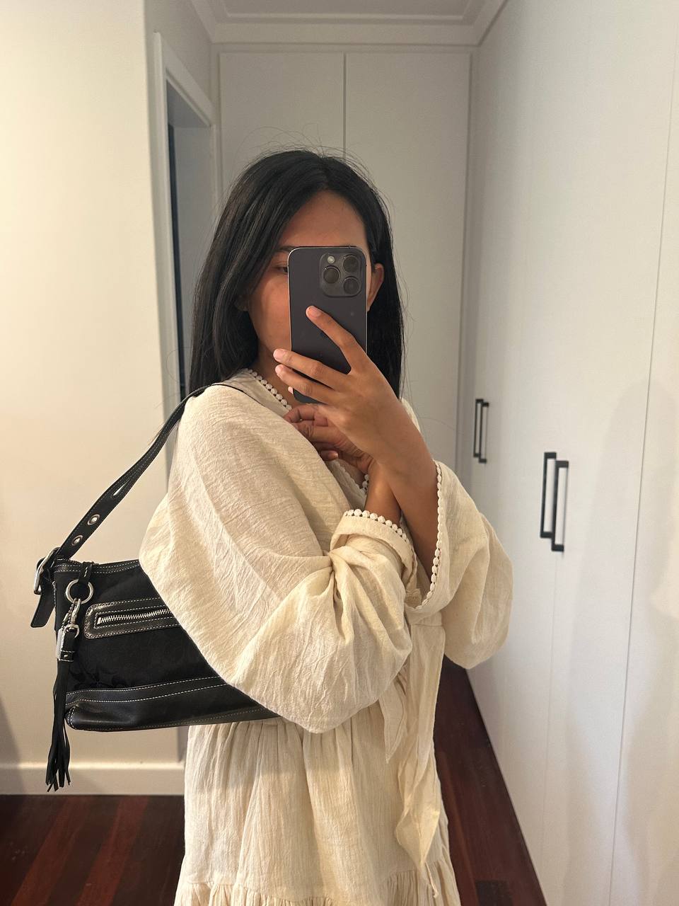 Authentic Vintage Coach Signature Shoulder Bag