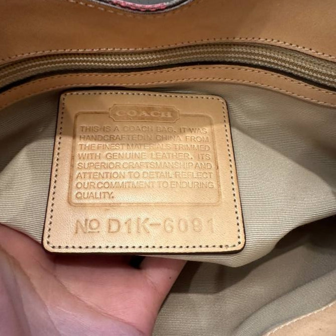 Authentic Vintage Coach Hamptons Signature Shoulder Bag