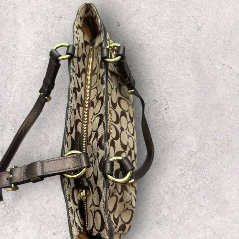 Authentic Vintage Coach Gallery Signature East West Tote Bag