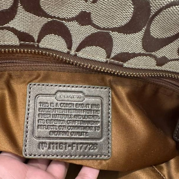 Authentic Vintage Coach Gallery Signature East West Tote Bag