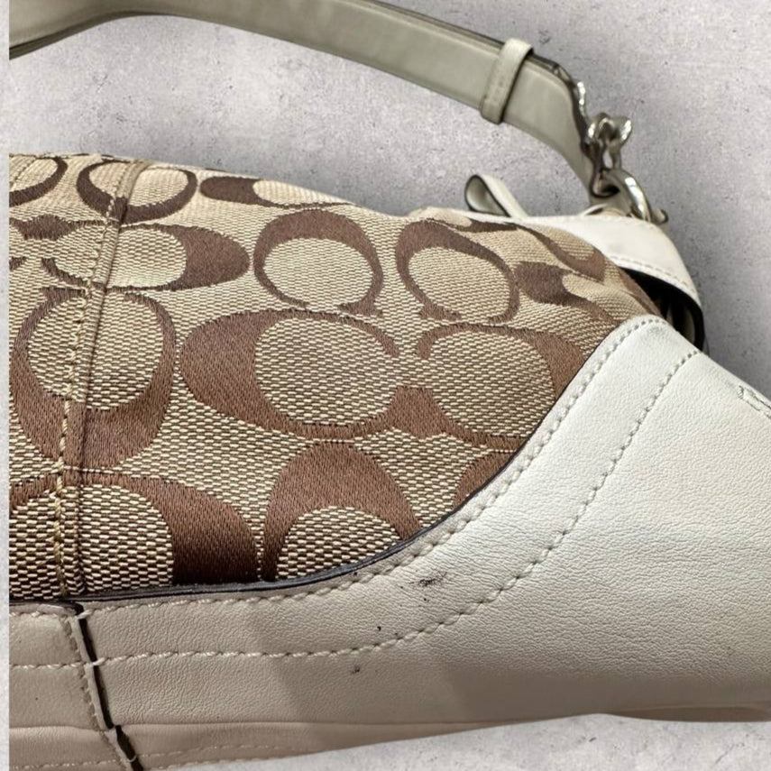 Authentic Vintage Coach Signature Shoulder/Crossbody Bag