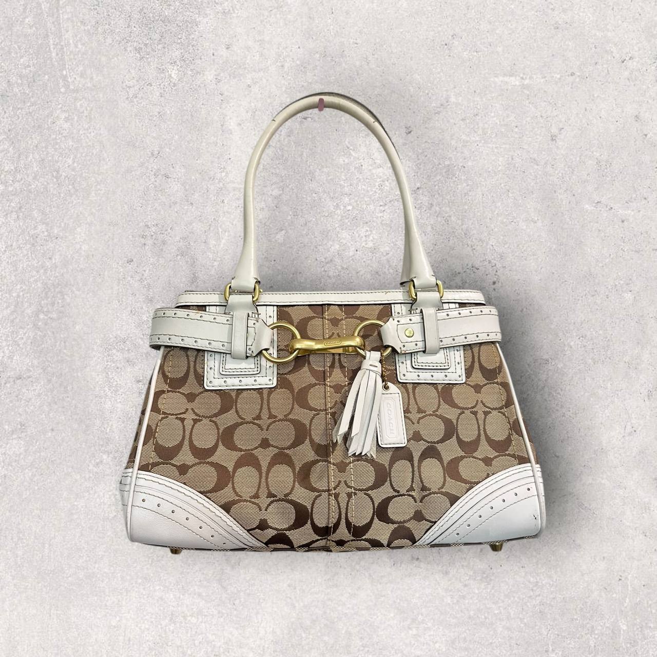 Authentic Vintage Coach Hamptons Signature Shoulder Bag