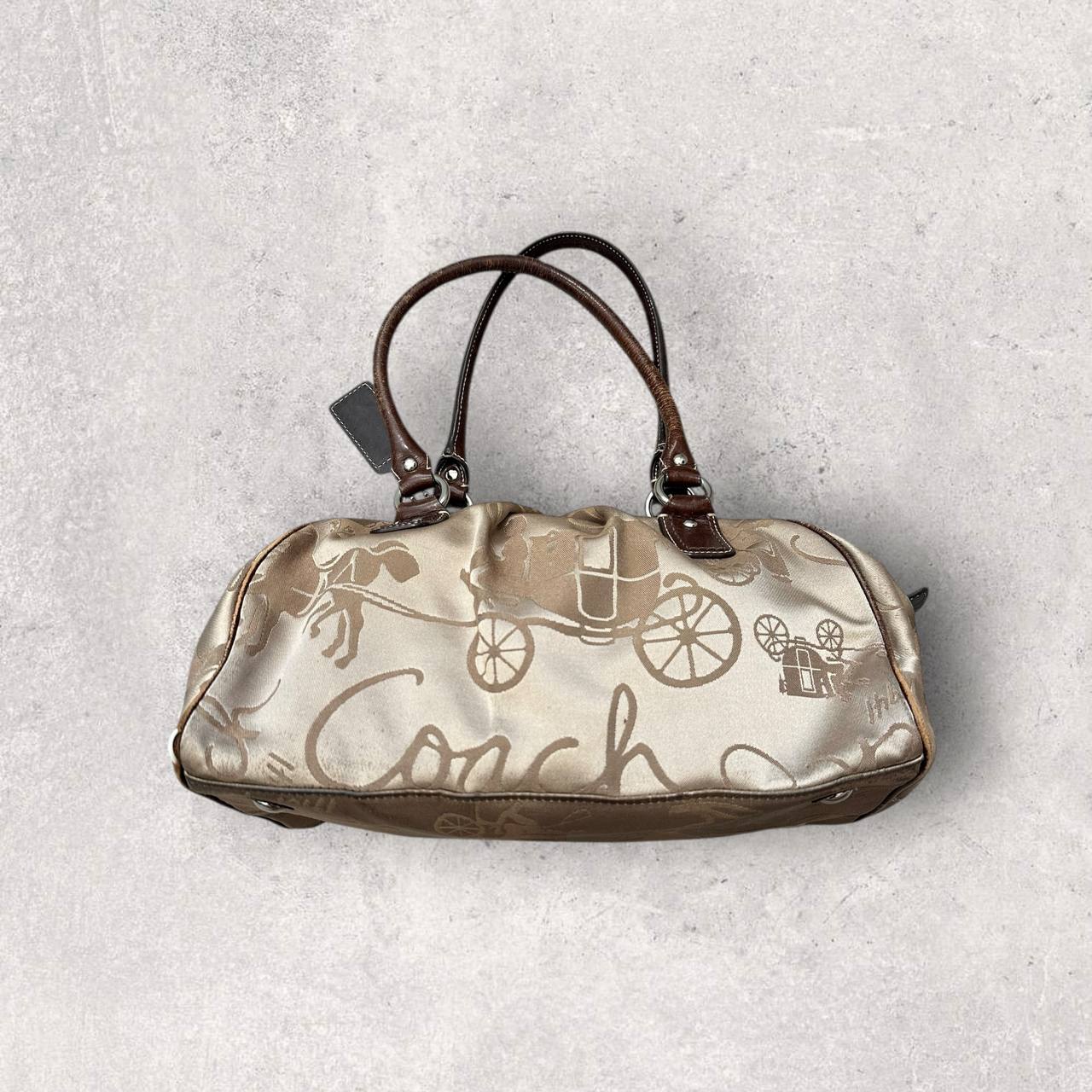 Authentic Vintage Coach Signature Bowling Bag