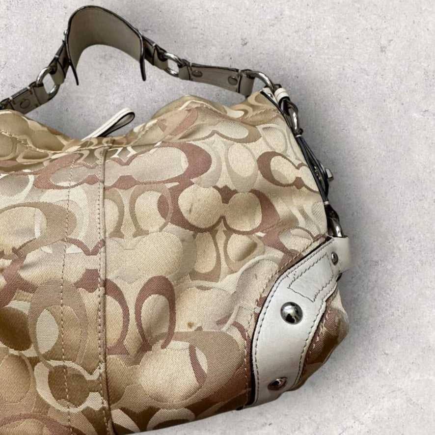 Authentic Vintage Coach Carly Optic Shoulder Bag