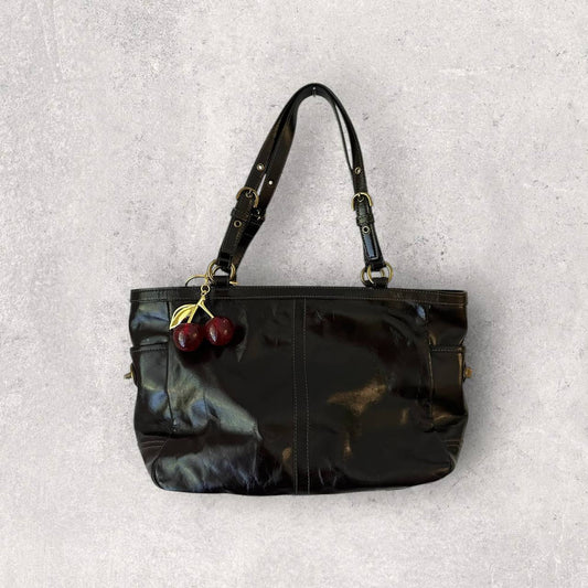 Authentic Vintage Coach Legacy Patent Leather Tote Bag