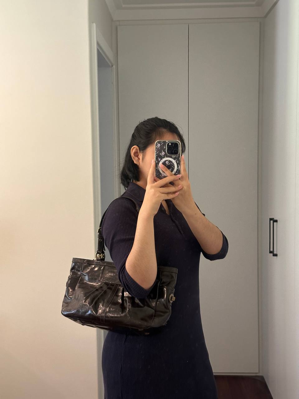 Authentic Vintage Coach Legacy Patent Leather Tote Bag