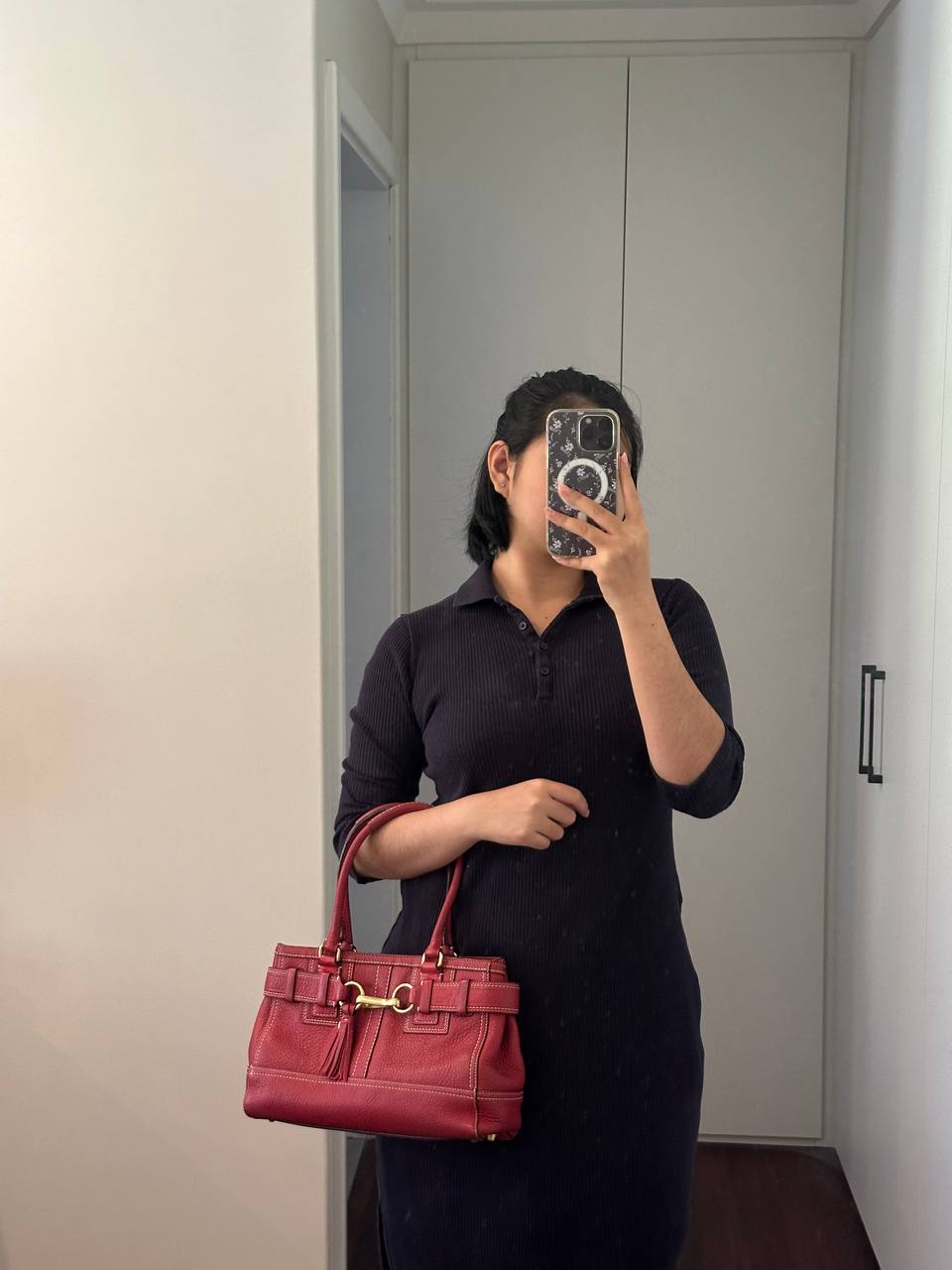 Authentic Vintage Coach Hamptons Leather Shoulder Bag
