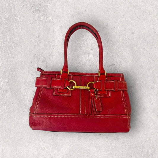 Authentic Vintage Coach Hamptons Leather Shoulder Bag