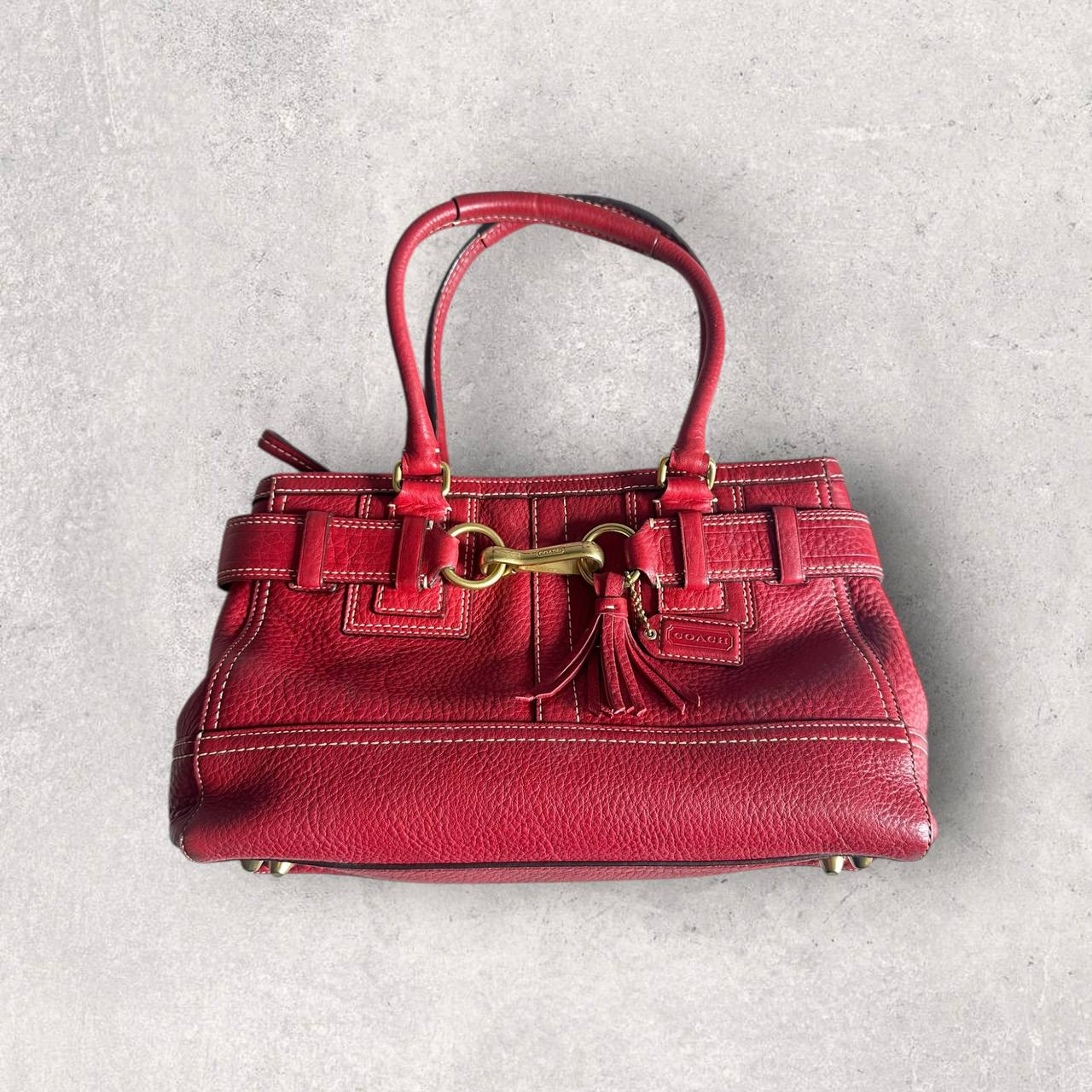Authentic Vintage Coach Hamptons Leather Shoulder Bag