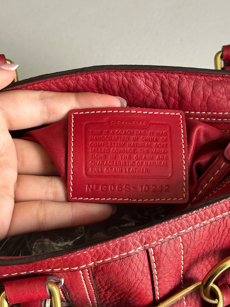 Authentic Vintage Coach Hamptons Leather Shoulder Bag