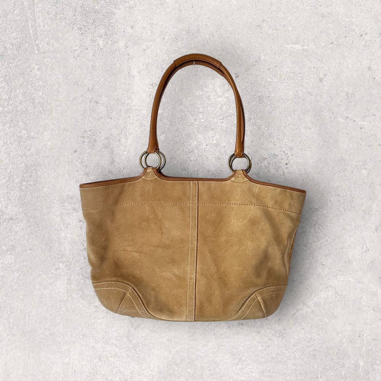 Authentic Vintage Coach Suede Tote Bag
