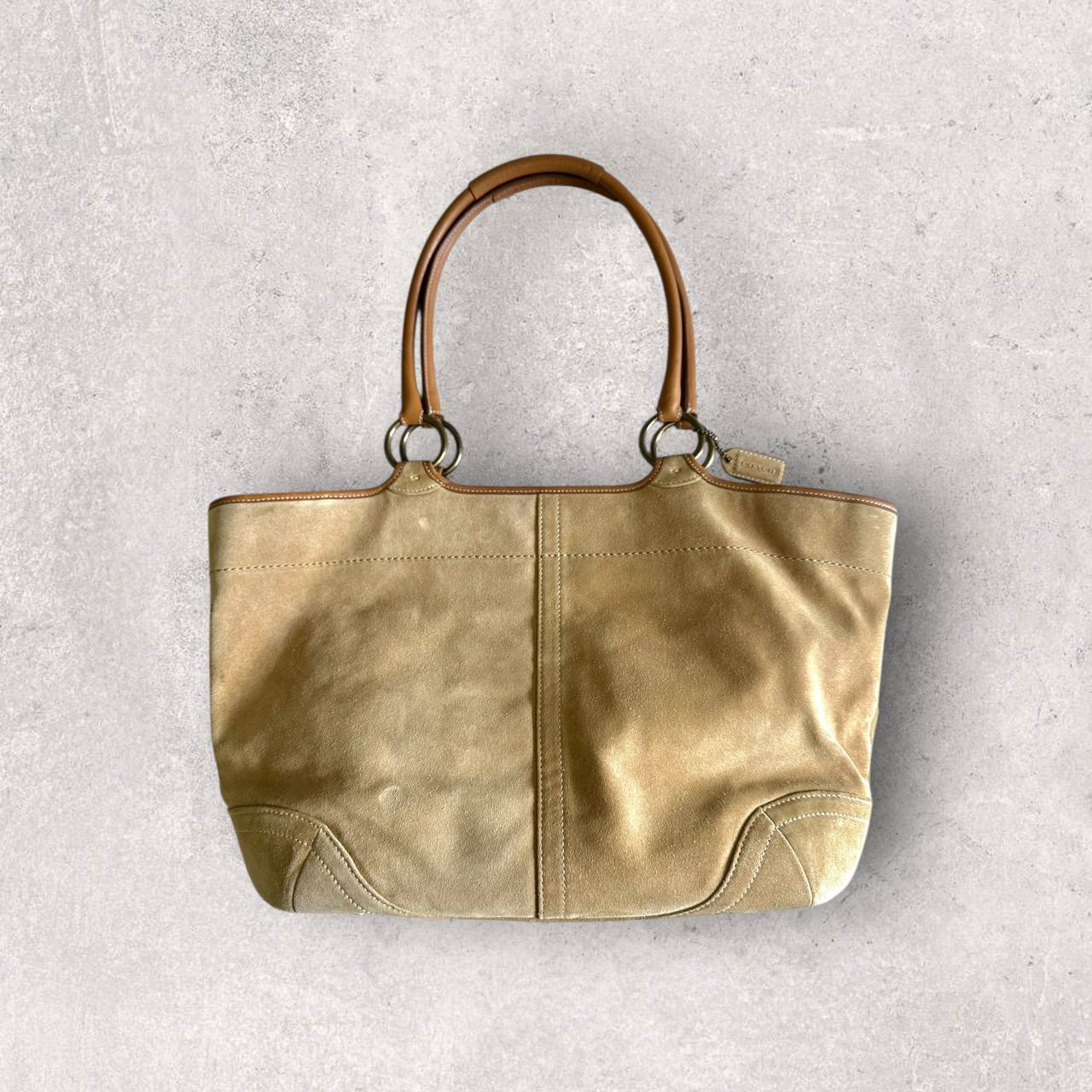 Authentic Vintage Coach Suede Tote Bag