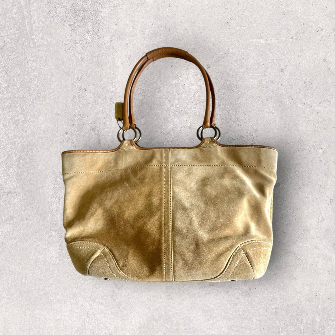 Authentic Vintage Coach Suede Tote Bag
