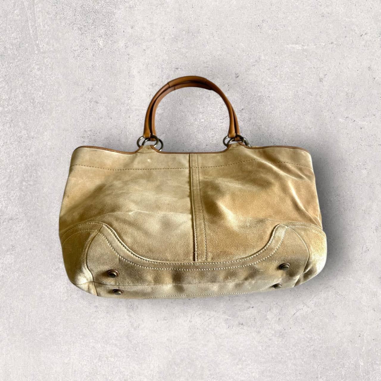Authentic Vintage Coach Suede Tote Bag