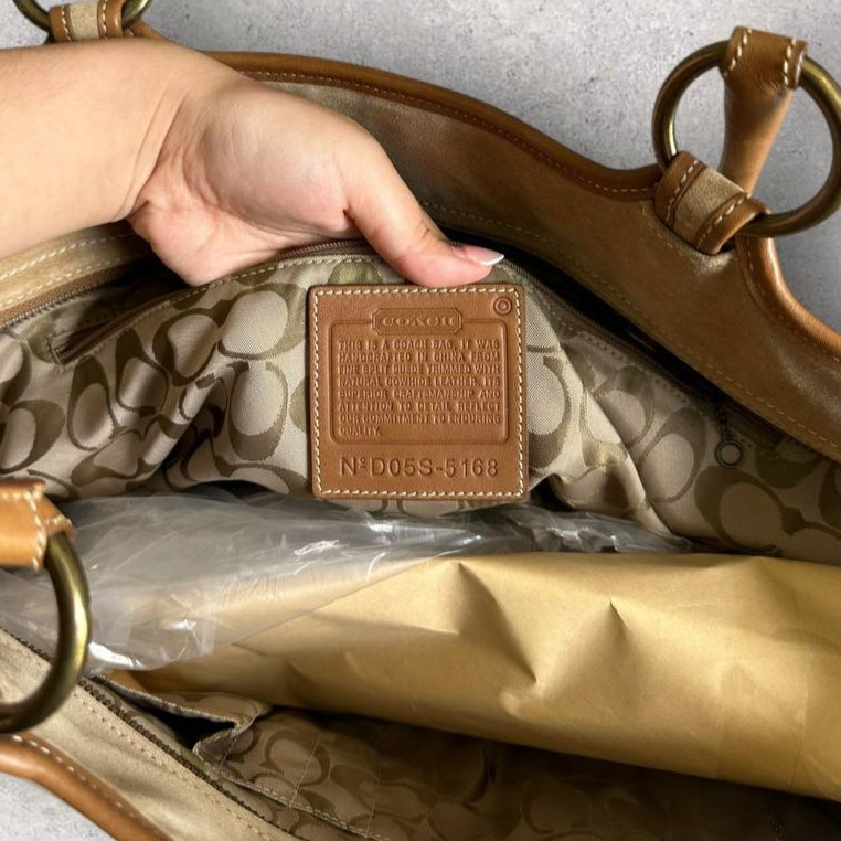 Authentic Vintage Coach Suede Tote Bag