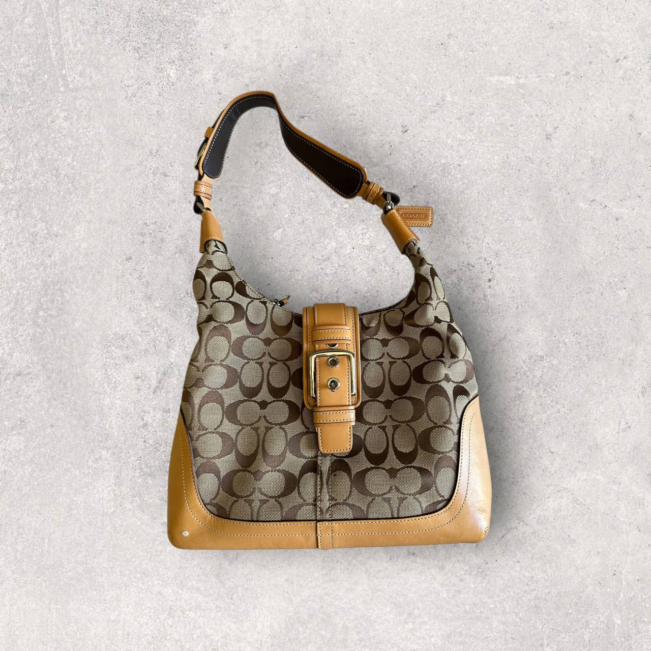 Authentic Vintage Coach Signature Hamptons Shoulder Bag