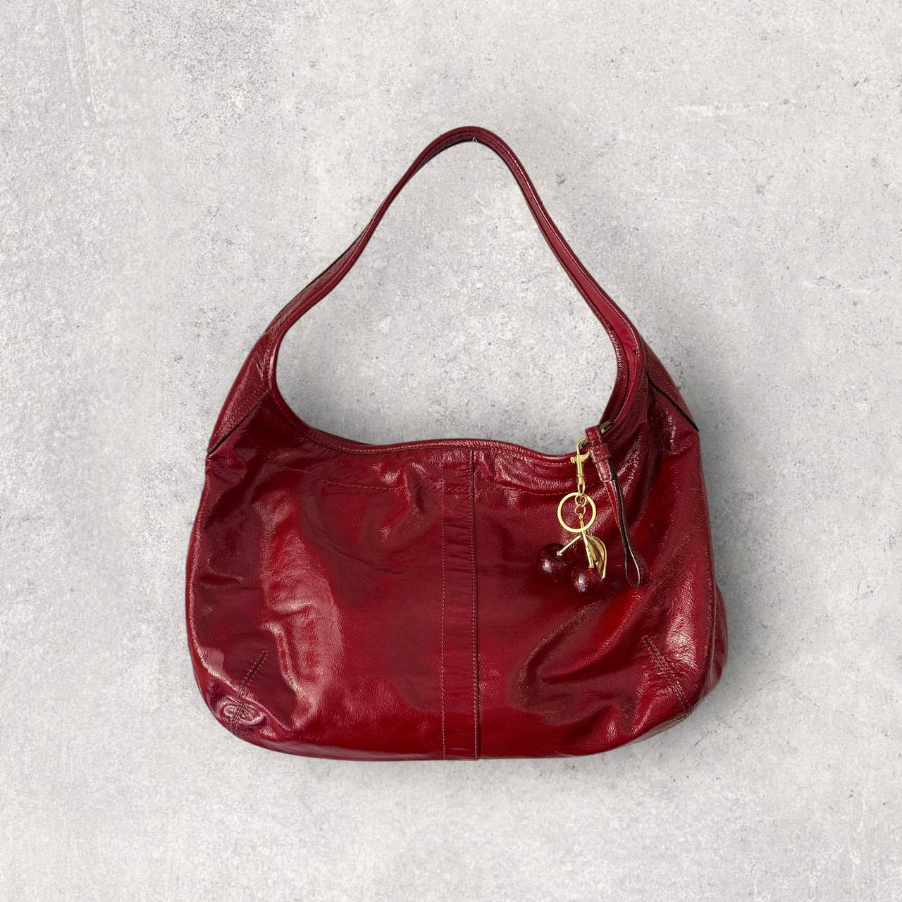 Authentic Vintage Coach Ergo Patent Leather Hobo Bag
