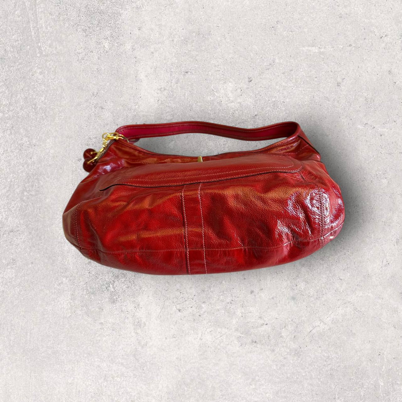Authentic Vintage Coach Ergo Patent Leather Hobo Bag