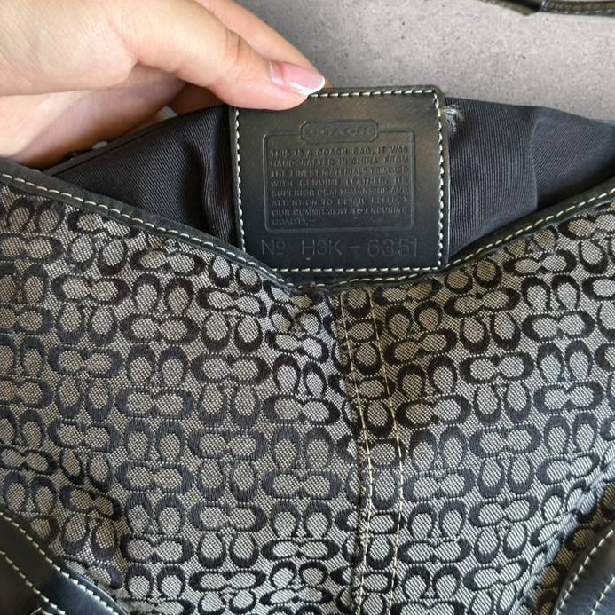 Authentic Vintage Coach Signature Hobo Bag