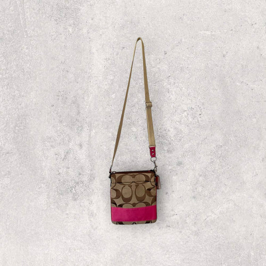 Authentic Vintage Coach Signature Crossbody Bag