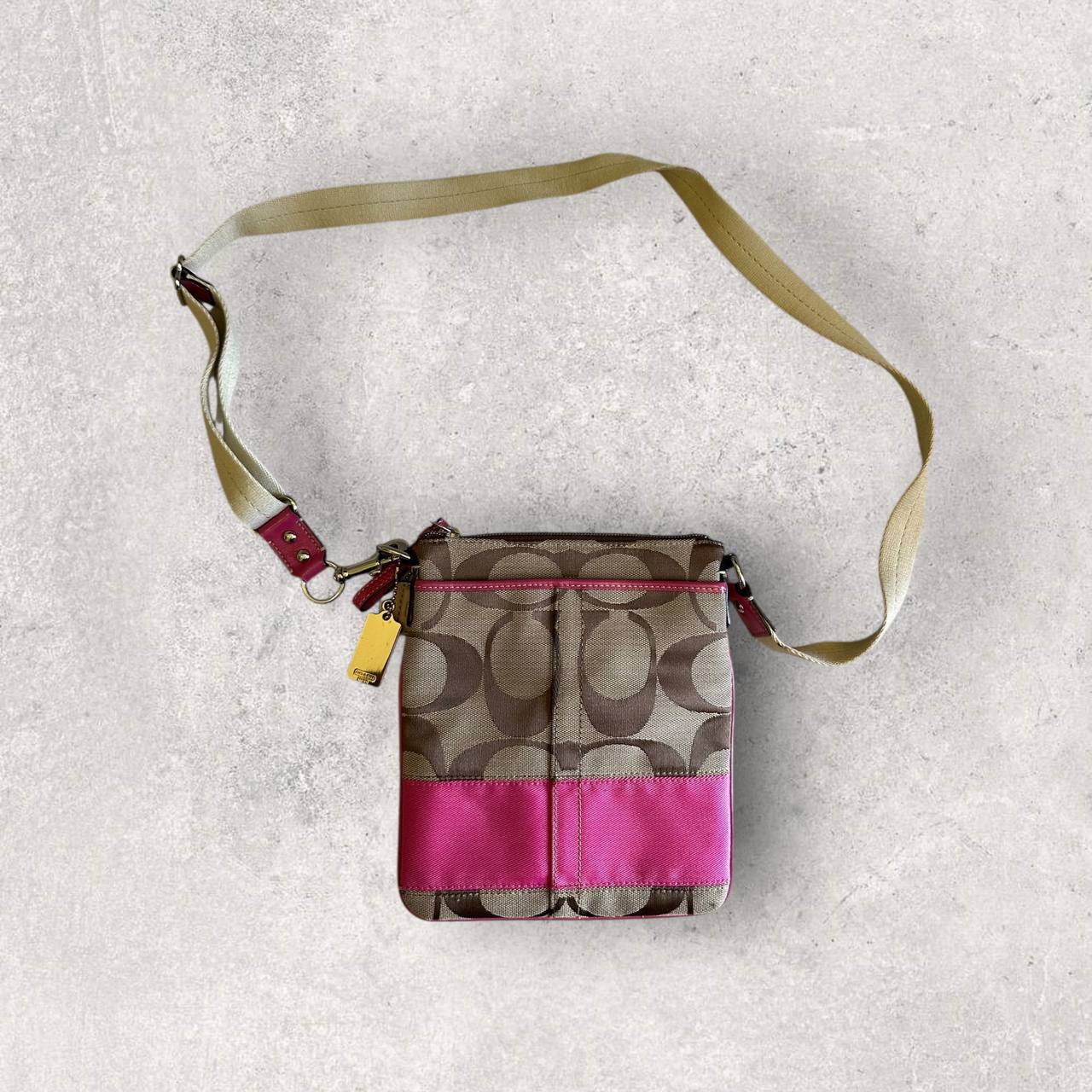 Authentic Vintage Coach Signature Crossbody Bag