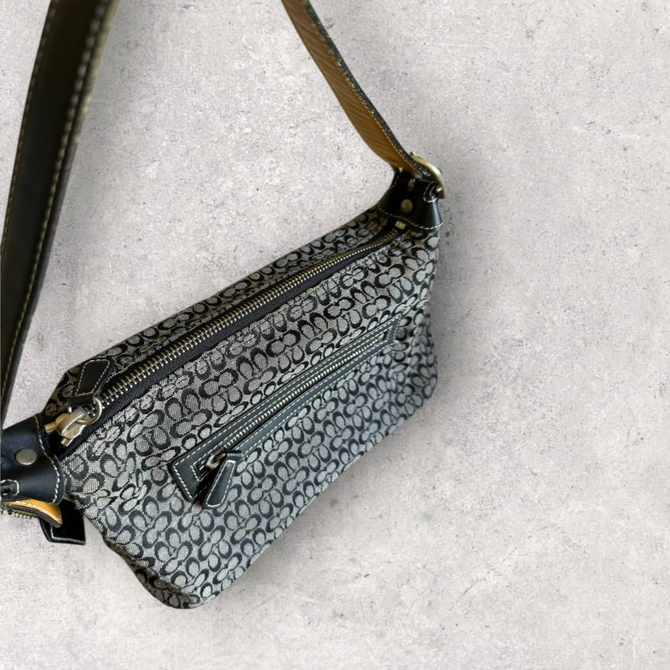 Authentic Vintage Coach Signature Shoulder Bag