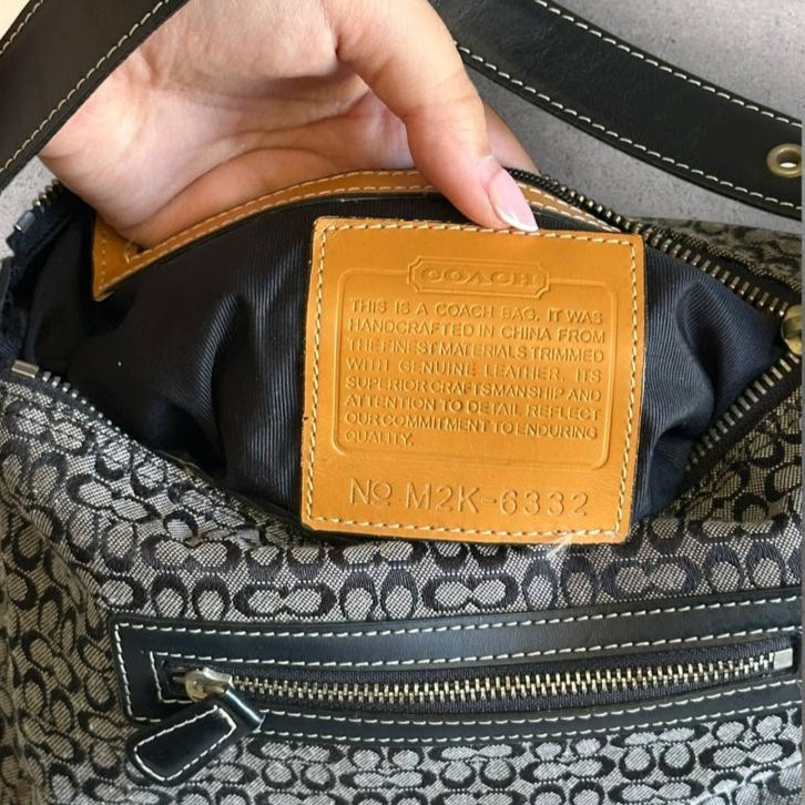 Authentic Vintage Coach Signature Shoulder Bag