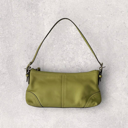 Authentic Vintage Coach Y2K Leather Shoulder Bag