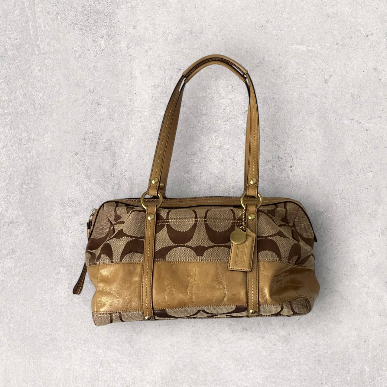 Authentic Vintage Coach Signature Bowling Bag