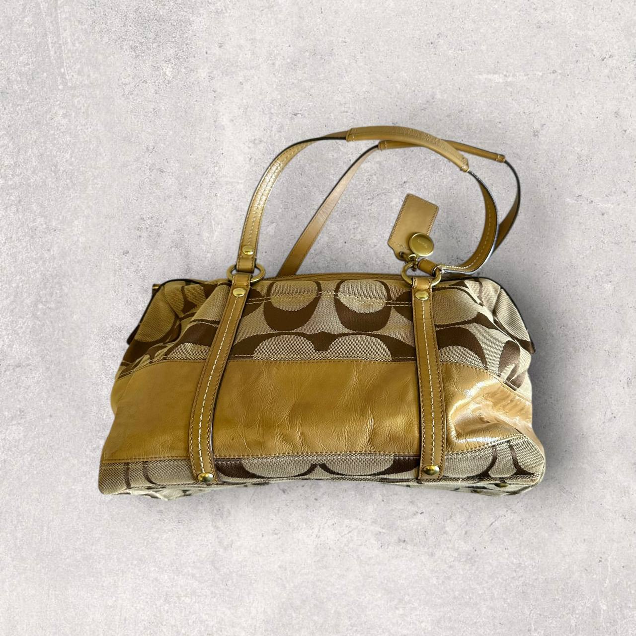 Authentic Vintage Coach Signature Bowling Bag