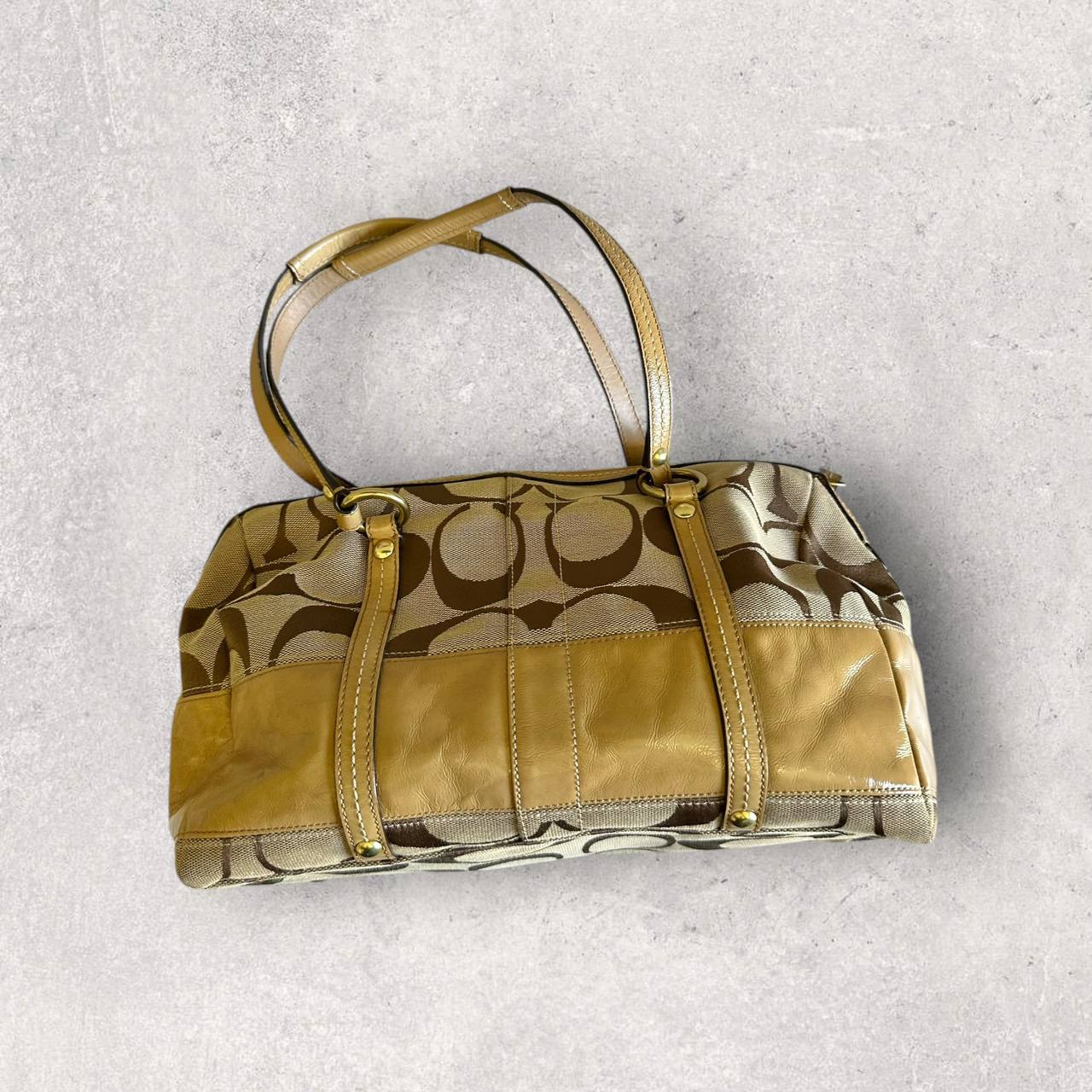 Authentic Vintage Coach Signature Bowling Bag