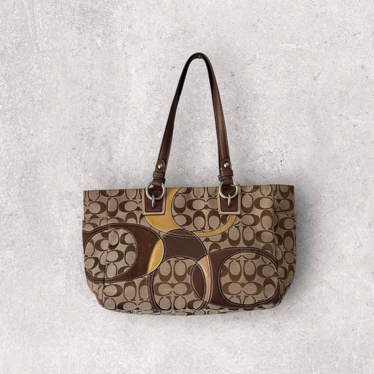 Authentic Vintage Coach Signature Patchwork Tote Bag Rare