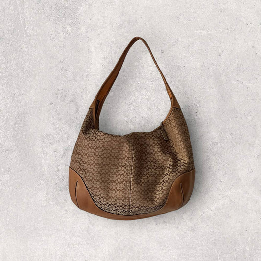 Authentic Vintage Coach Signature Hobo Bag