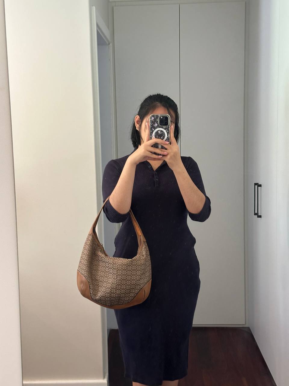 Authentic Vintage Coach Signature Hobo Bag