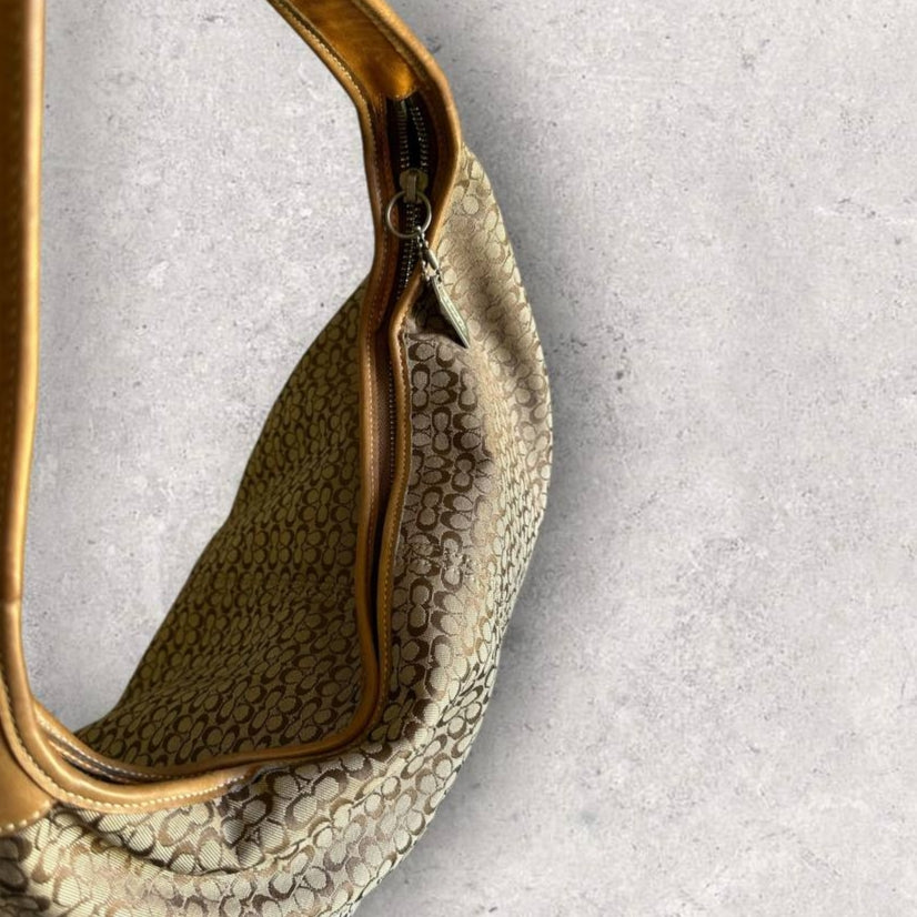 Authentic Vintage Coach Signature Hobo Bag