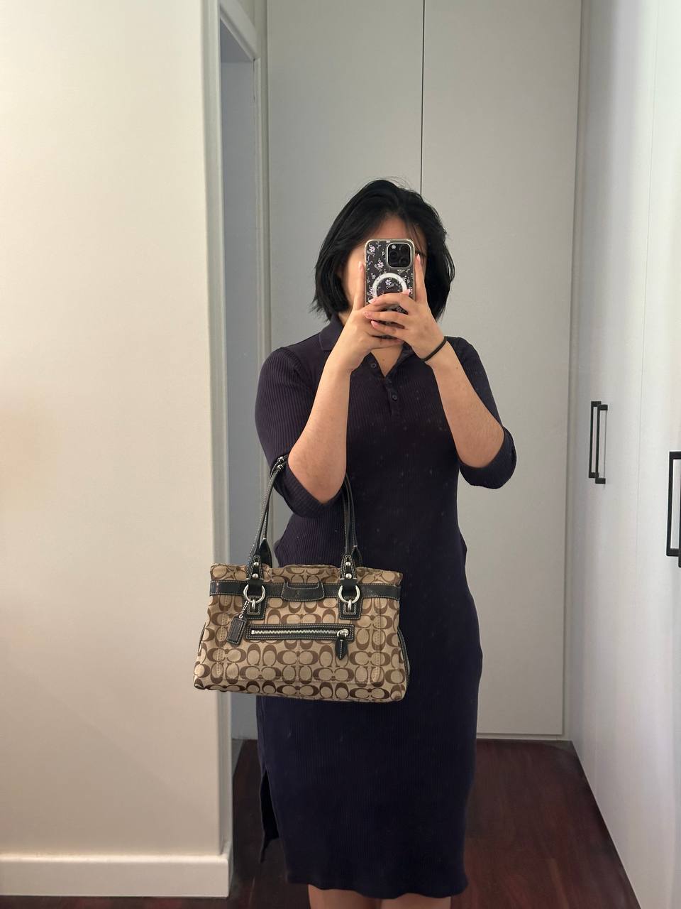 Authentic Vintage Coach Penelope Signature Satchel Bag