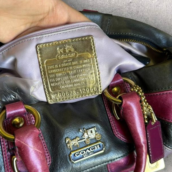 Authentic Vintage Coach Madison Leather Ombre Shoulder Bag Rare