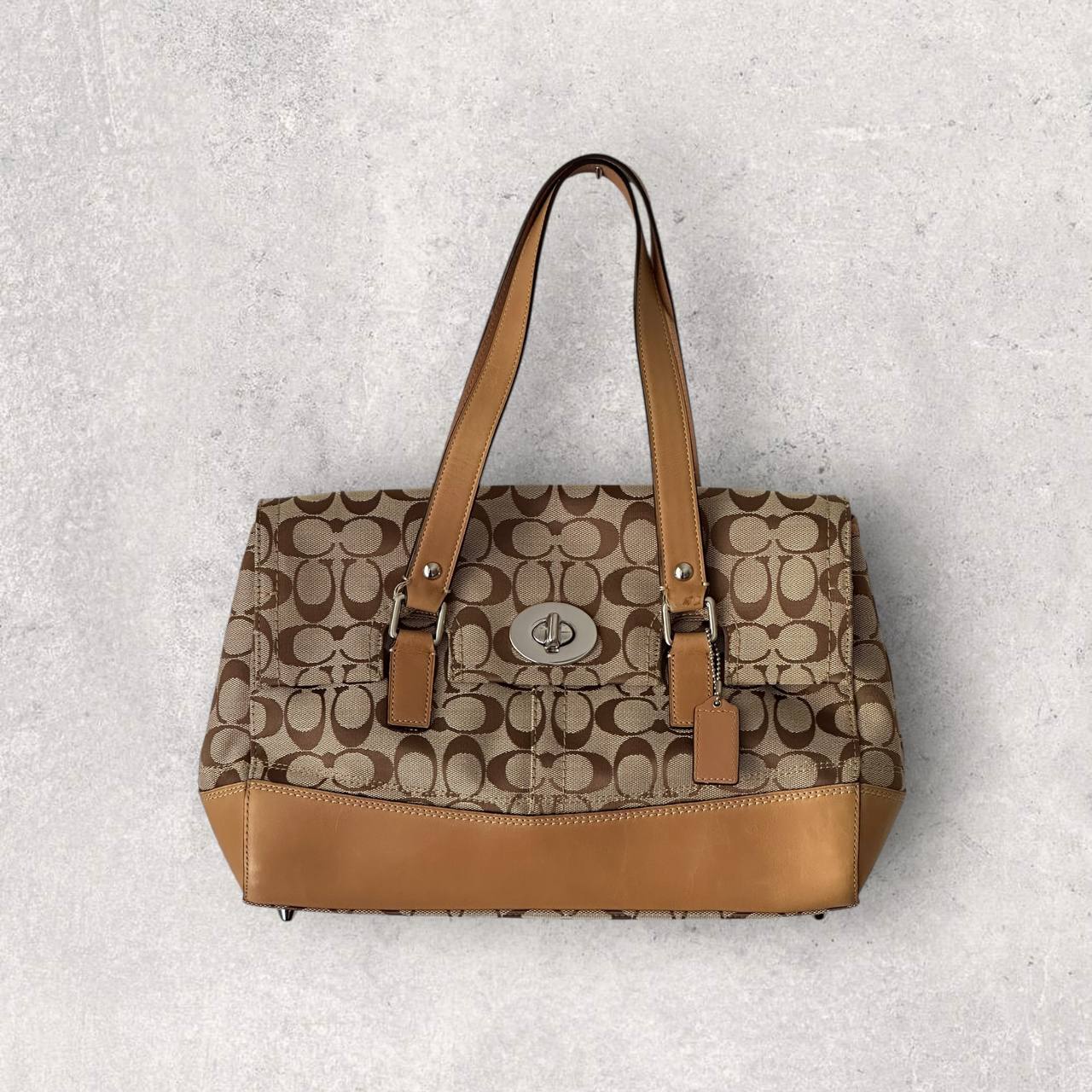 Authentic Vintage Coach Signature Satchel Bag