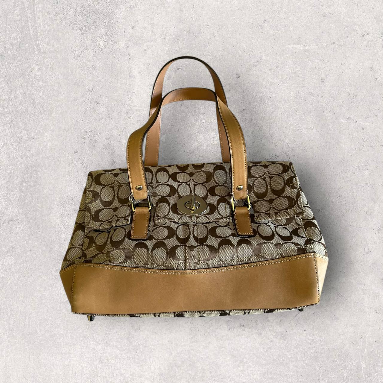 Authentic Vintage Coach Signature Satchel Bag