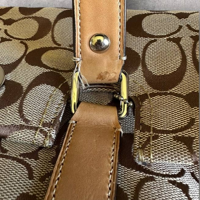 Authentic Vintage Coach Signature Satchel Bag