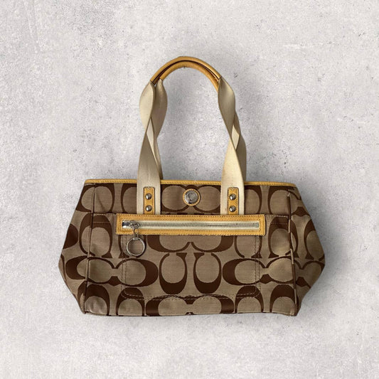 Authentic Vintage Coach Signature Tote Bag